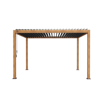 MIRADOR Premium 111 Delux 3 x 4 m Pergolă de grădină din lemn de stejar și cireș